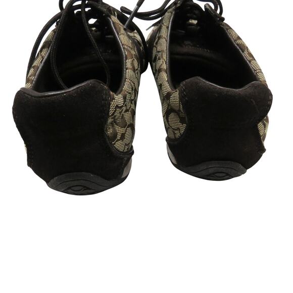 COACH Remonna Brown Monogram Logo Sneakers Size 7.5 - Picture 6 of 8